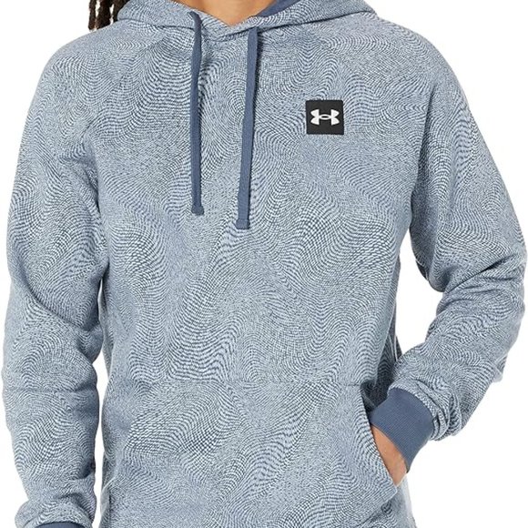 Under Armour Men's Rival Terry Printed Hoodie Medium - Picture 7 of 8